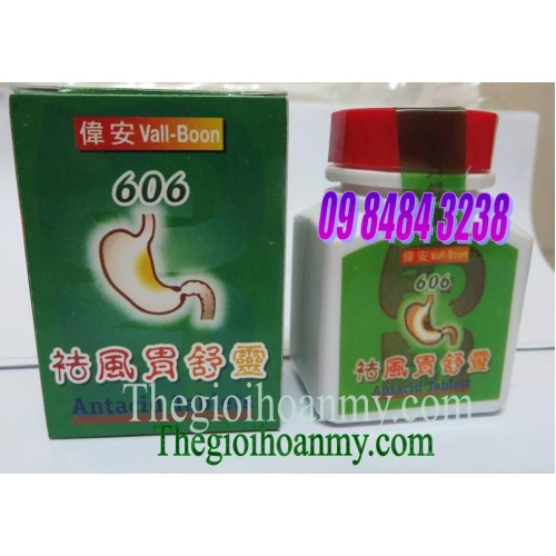 Vall Boon antacid 606 trị acid dạ dày dư thừa, vết loét và viêm dạ dày mãn tính, ợ chua, đầy hơi, khó tiêu, 