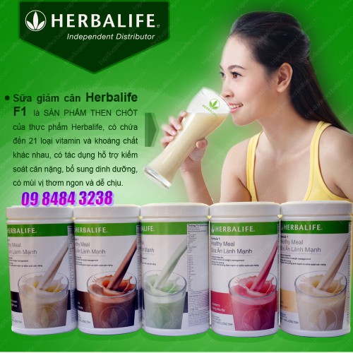 Herbalife Healthy Meal F1 Sữa bột  thay thế bữa ăn