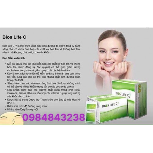 Bios Life C Unicty Giúp giảm Cholesterol trong cơ thể